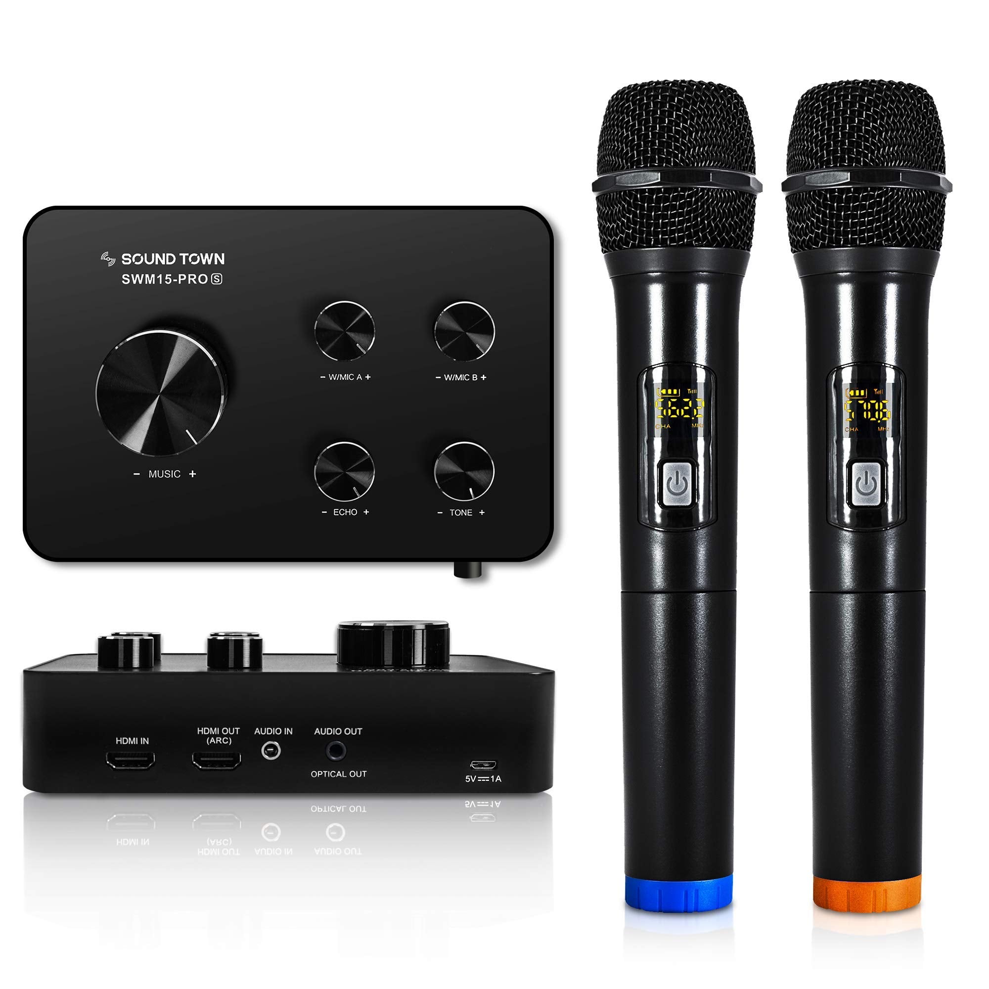 Sound Town Wireless Microphone Karaoke Mixer System (7528051900654)